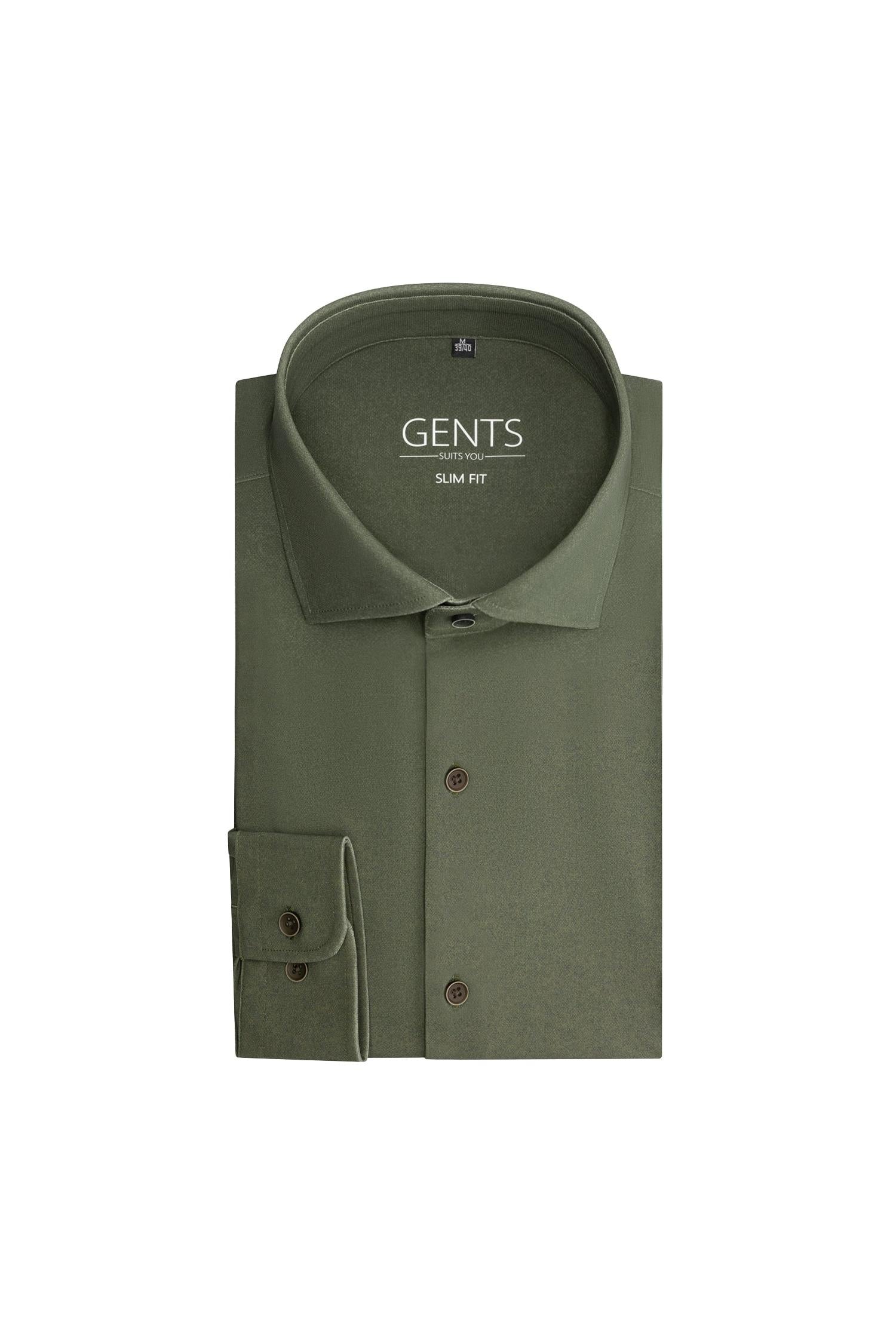 Uni groen 4-way stretch