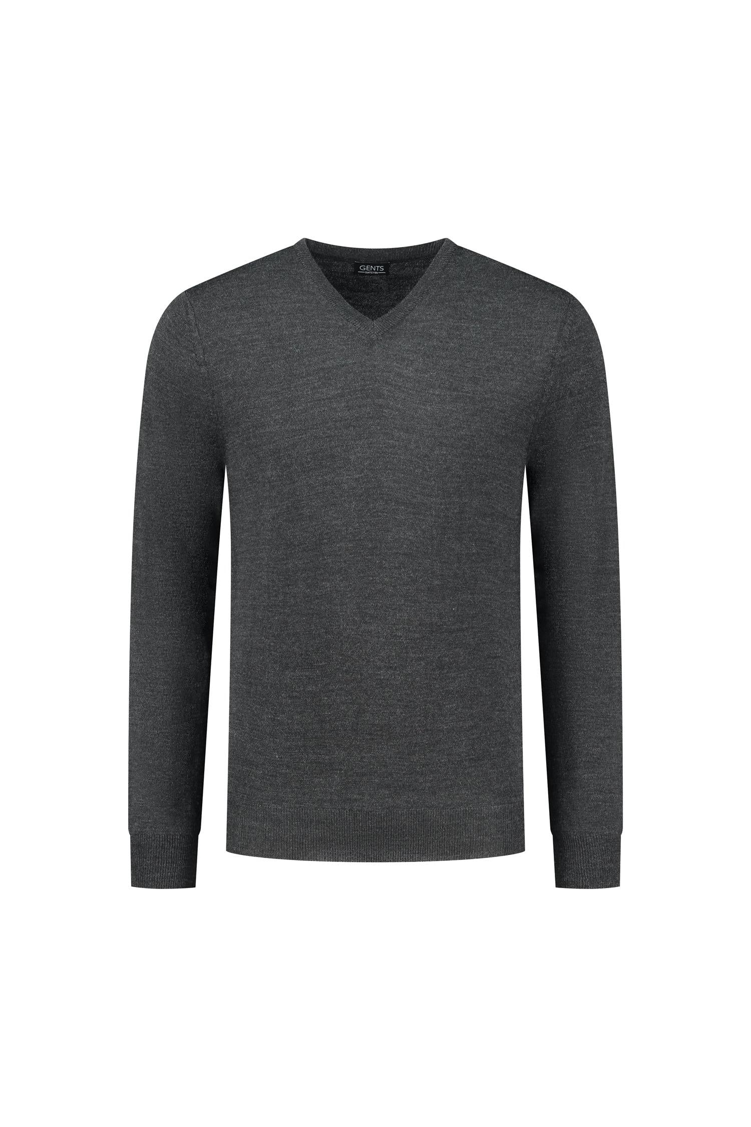 V-neck merinoblend antra