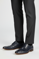 Veterschoen cap toe navy