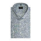 Bloemprint blauw - groen - Gents