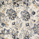Bloemprint ecru - grijs - Gents