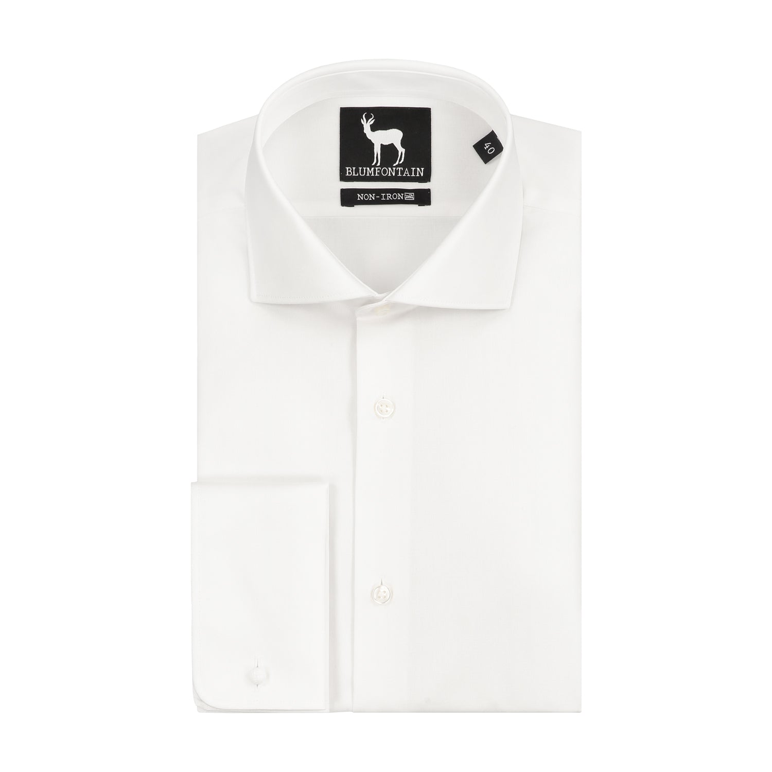Blumfontain dubbel manchet wit - Gents