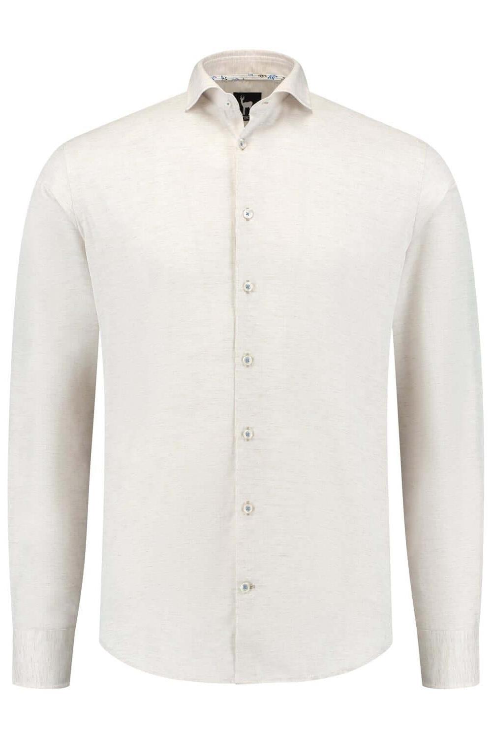 Blumfontain linnenprint uni grijs - Gents