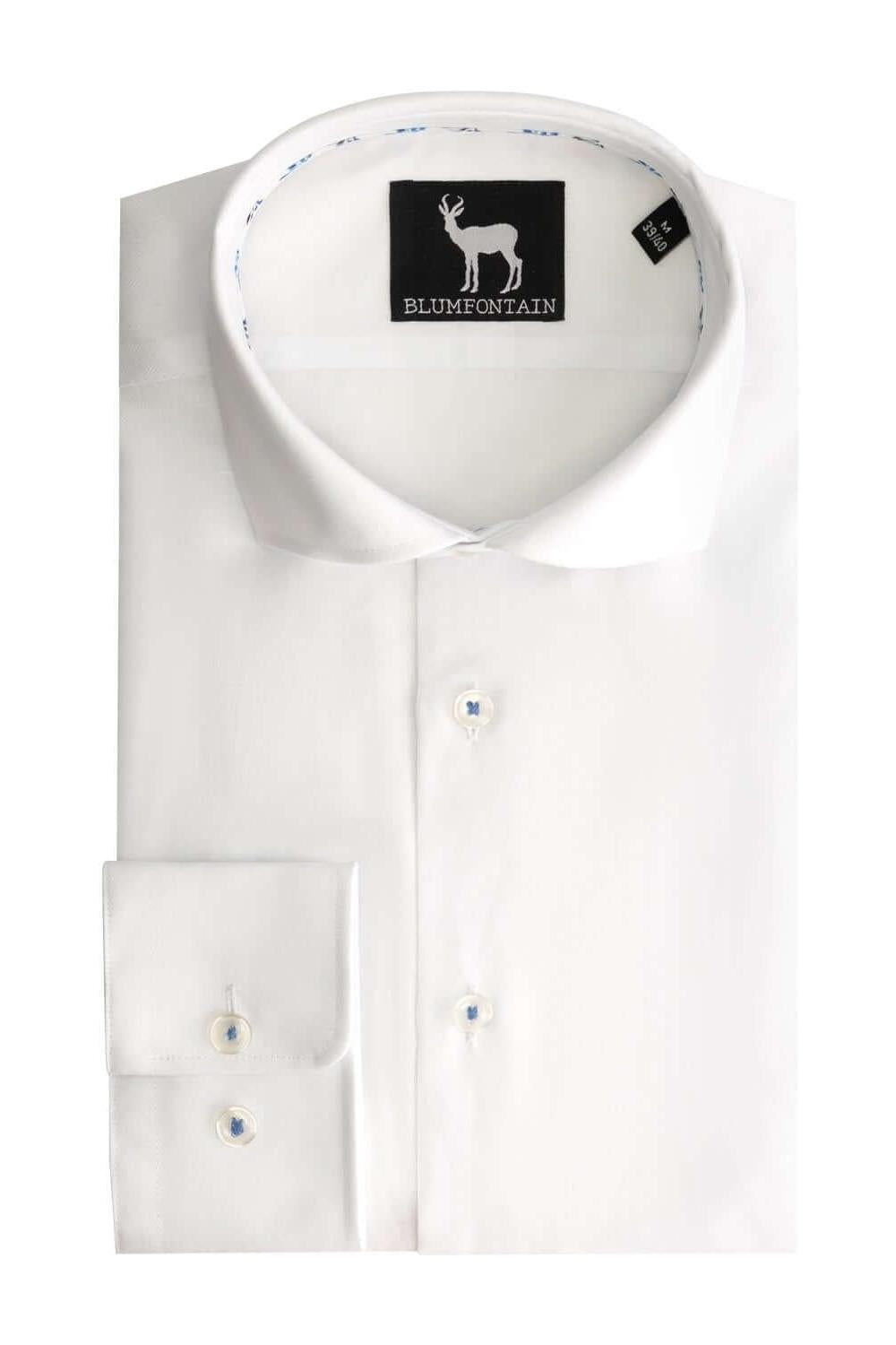 Blumfontain linnenprint uni wit - Gents