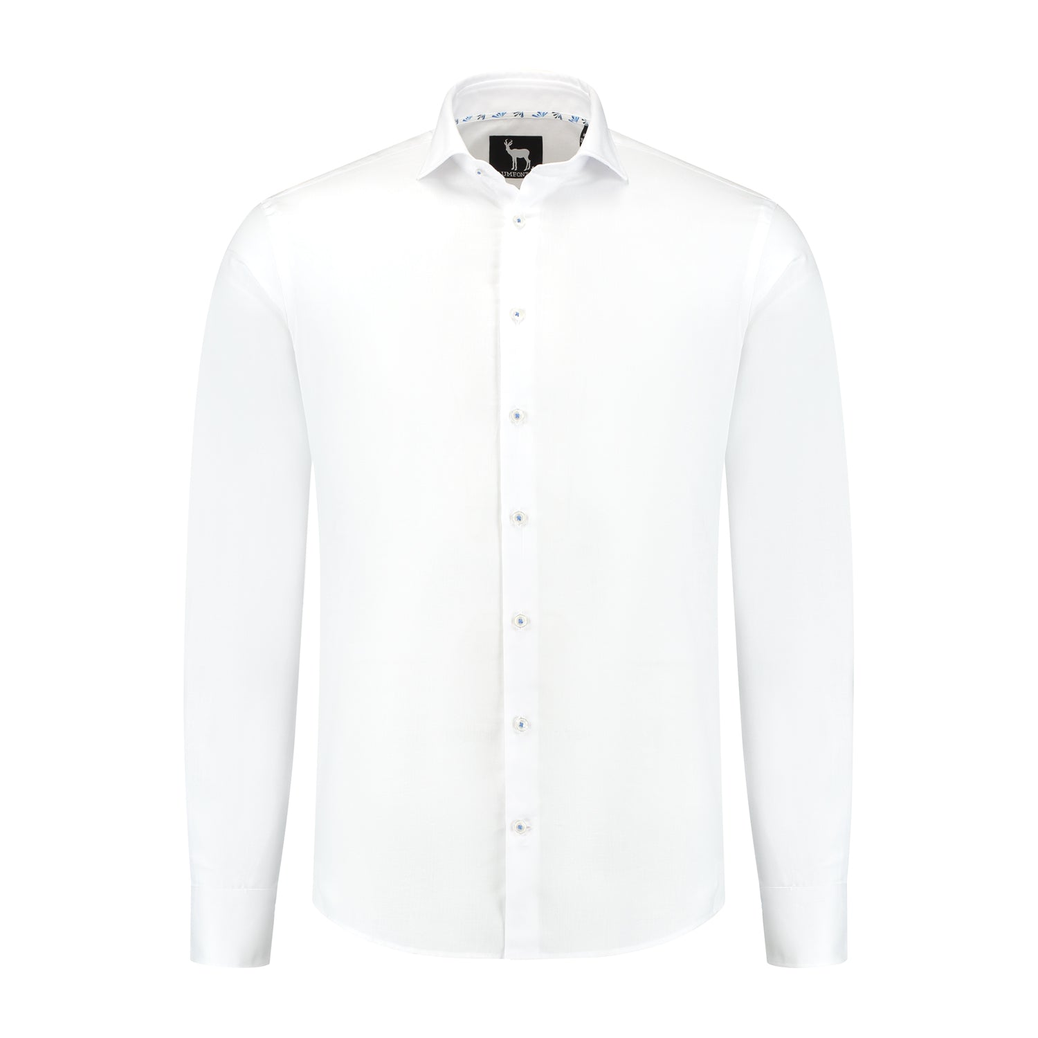 Blumfontain linnenprint uni wit ML7 - Gents