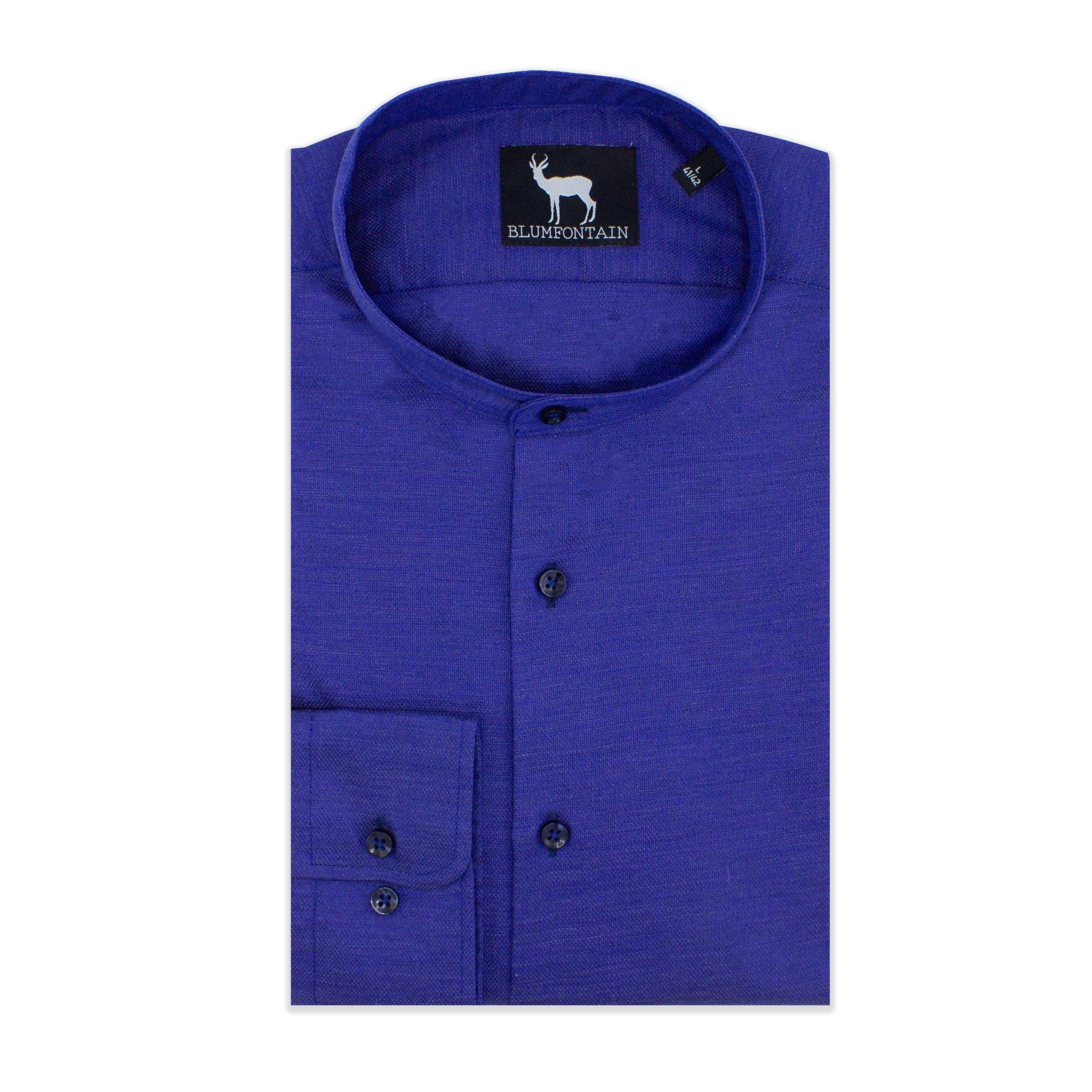 Blumfontain mao kraag navy - Gents