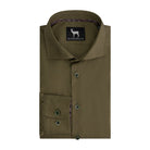 Blumfontain overhemd uni groen - Gents
