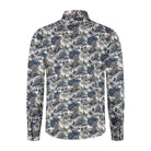 Blumfontain print palmblad groen - bruin - Gents