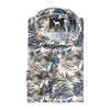 Blumfontain print palmblad groen - bruin - Gents