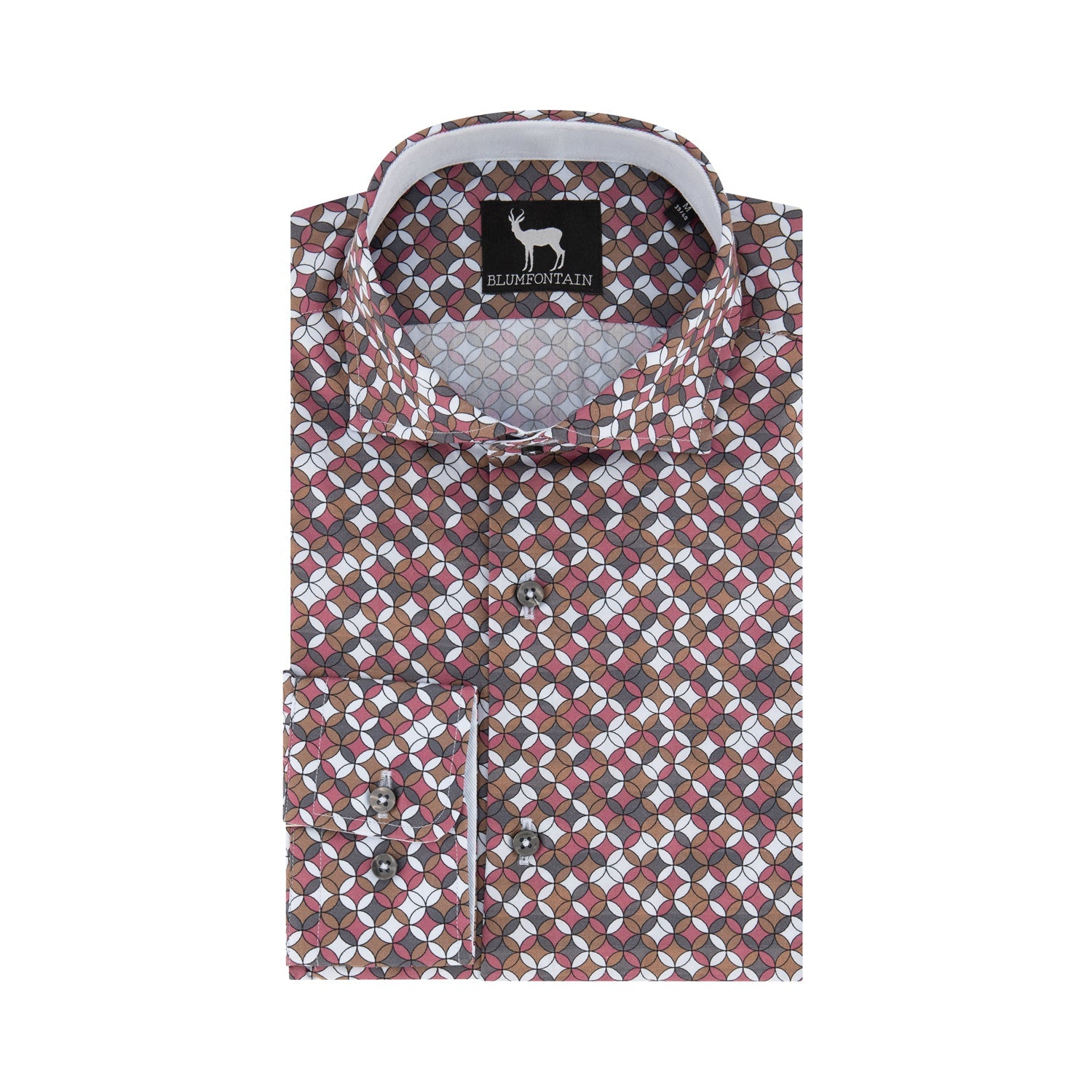 Blumfontain retro print multicolor - Gents