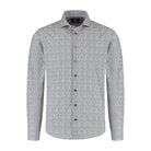 Blumfontain triangel print beige - navy - Gents
