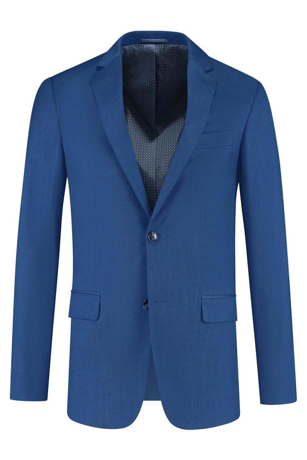 Colbert linnenlook blauw - Gents