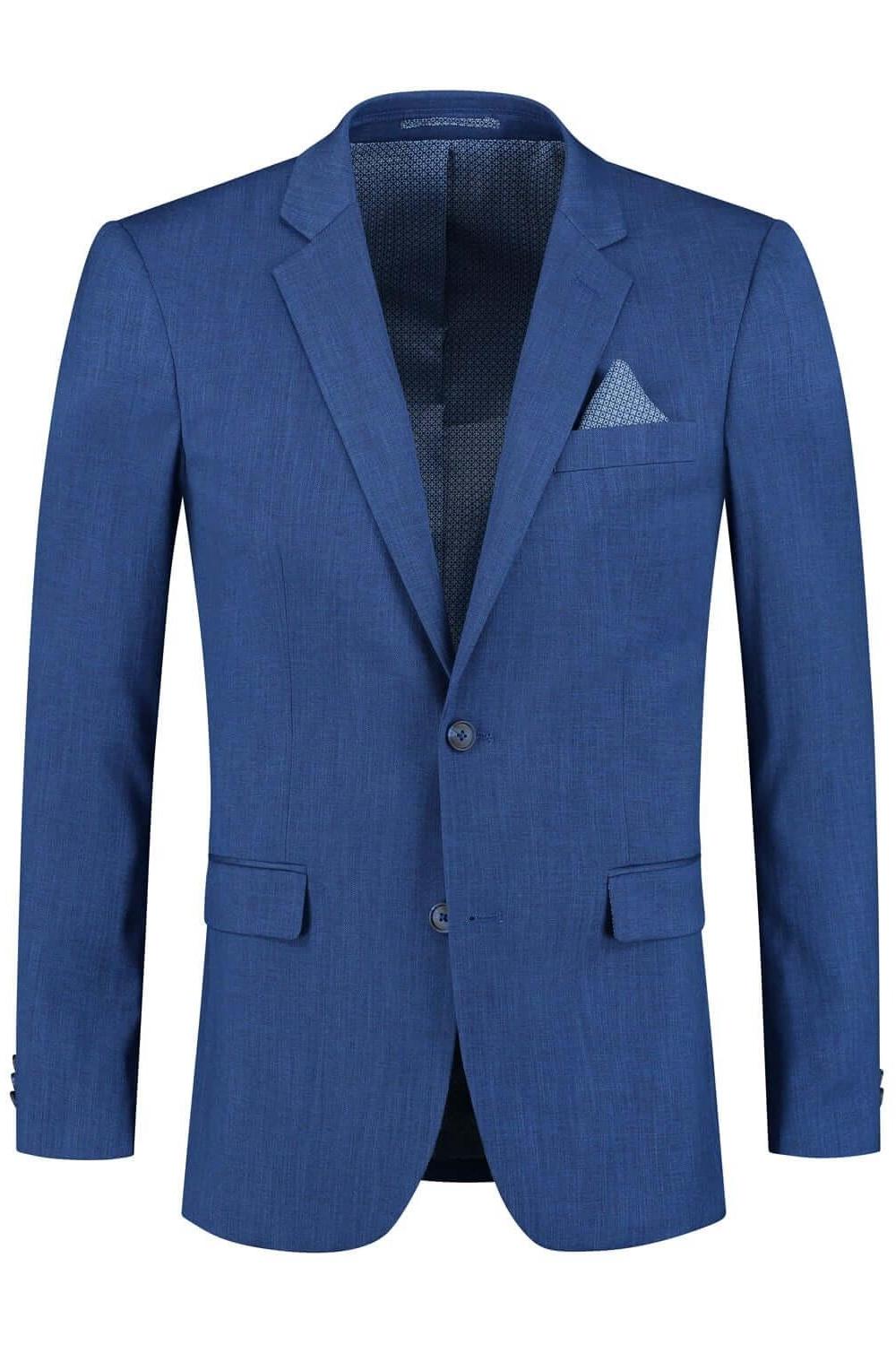 Colbert linnenlook blauw - Gents