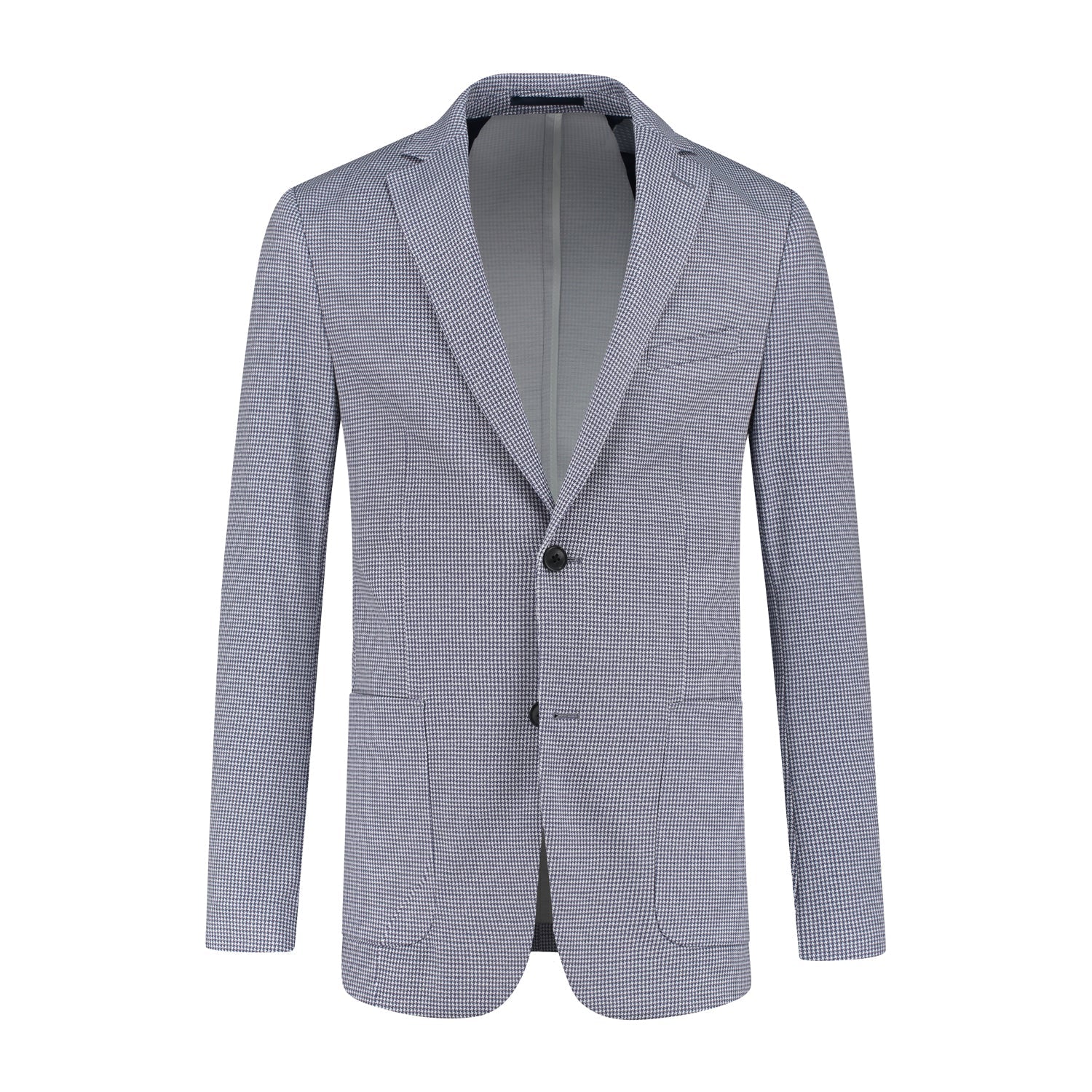 Colbert pied - de - poule lichtblauw - Gents