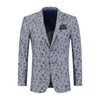 Colbert print palm blauwgrijs - Gents