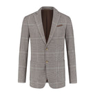 Colbert ruit grijsbruin - Gents