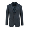 Colbert stretch miniruit blauw - Gents