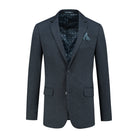 Colbert stretch miniruit blauw - Gents