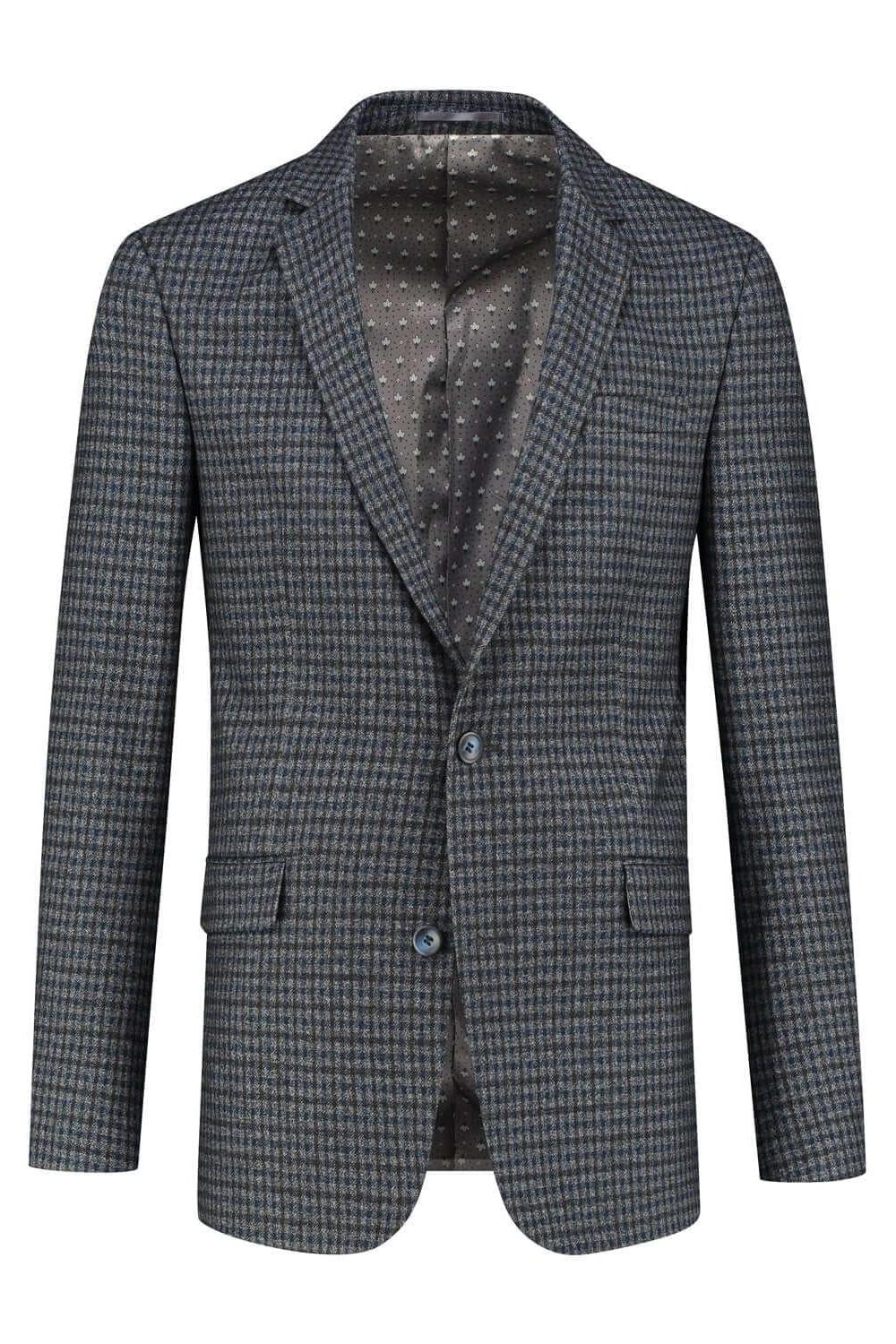 Colbert tweedlook ruit grijs - Gents
