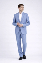 Pak linnenblend duifblauw