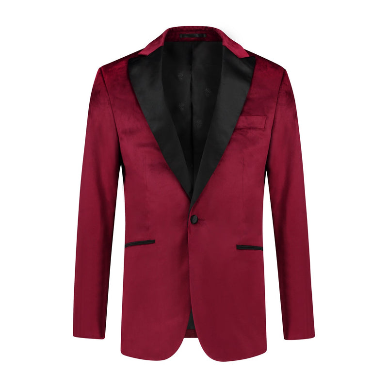 Dinnerjacket velvet burgundy - Gents