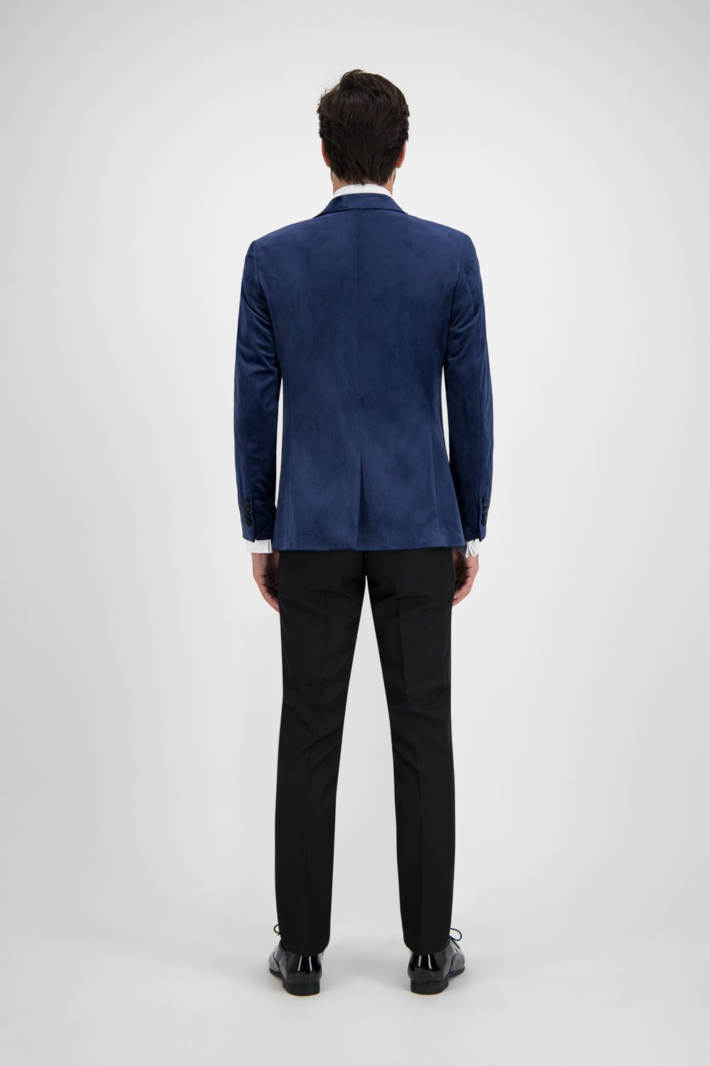 Dinnerjacket velvet donkerblauw - Gents