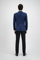 Dinnerjacket velvet donkerblauw - Gents