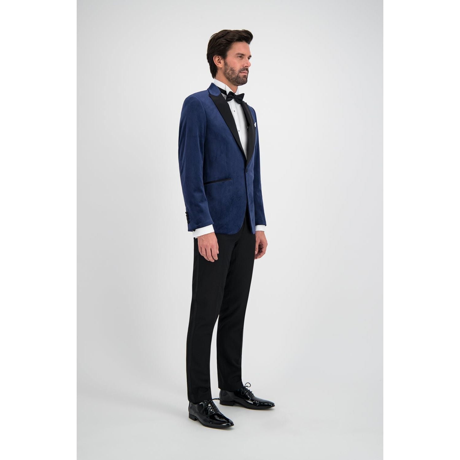 Dinnerjacket velvet donkerblauw - Gents