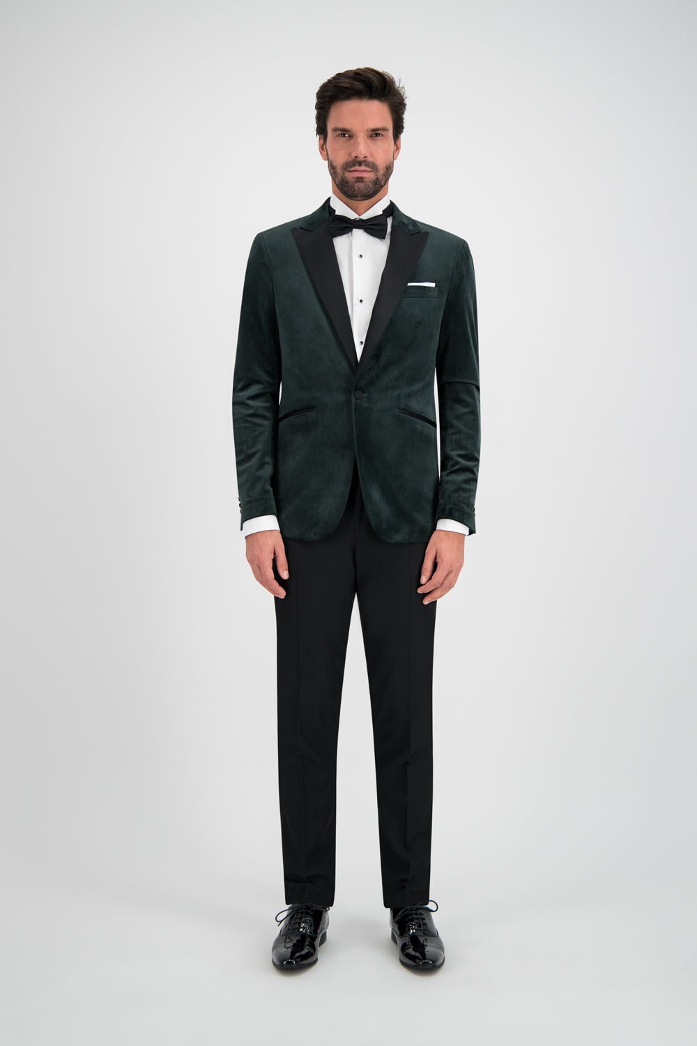 Dinnerjacket velvet groen - Gents