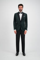 Dinnerjacket velvet groen - Gents
