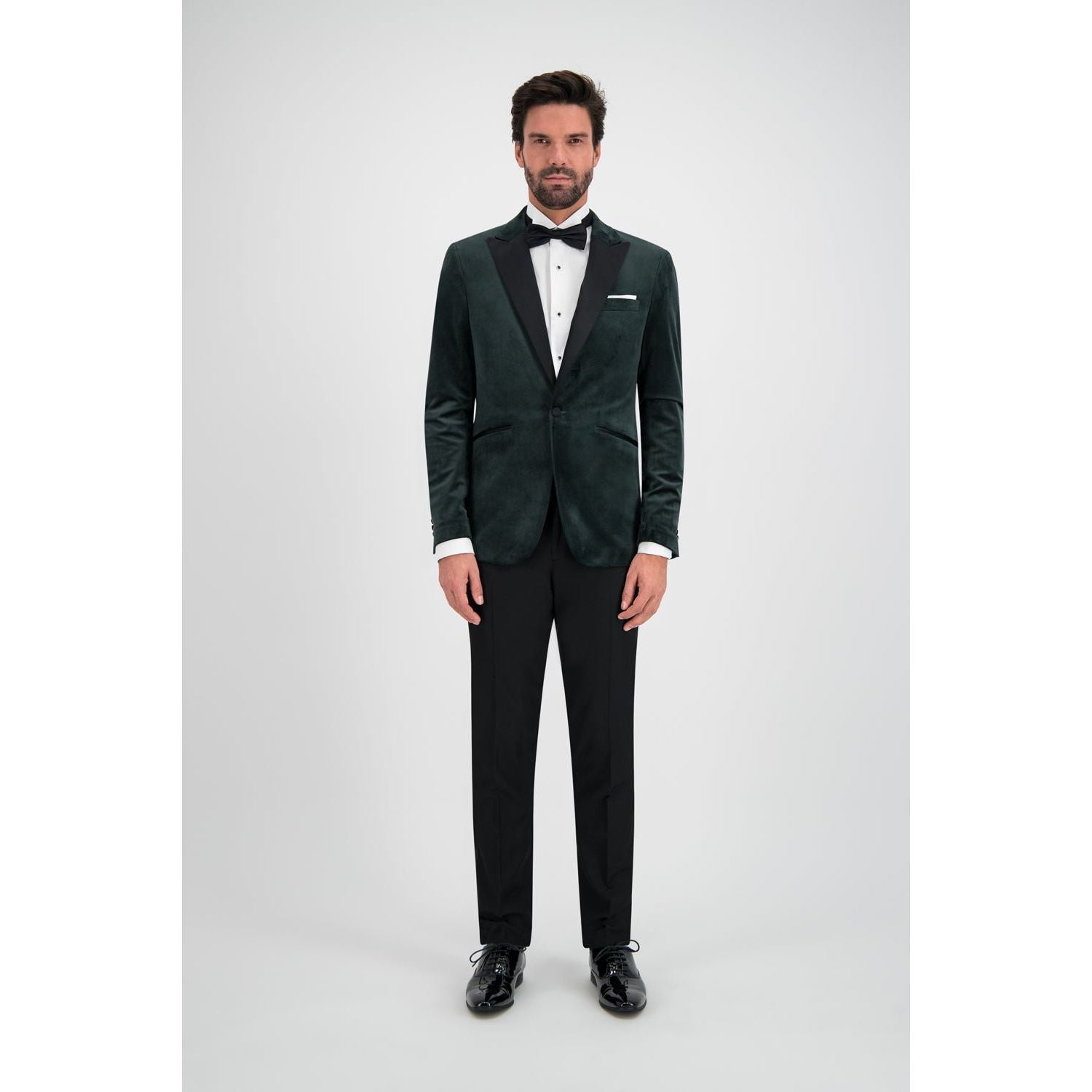 Dinnerjacket velvet groen - Gents
