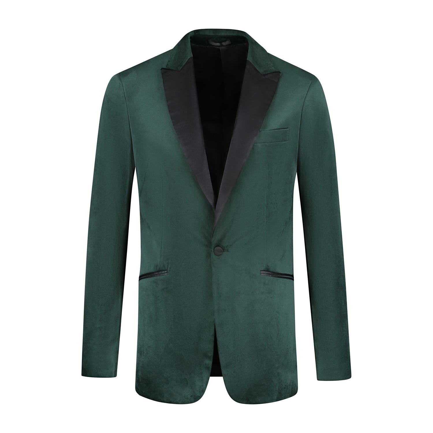 Dinnerjacket velvet groen - Gents