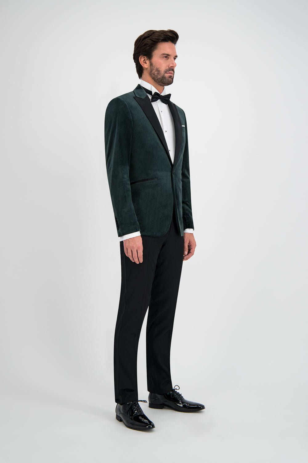 Dinnerjacket velvet groen - Gents