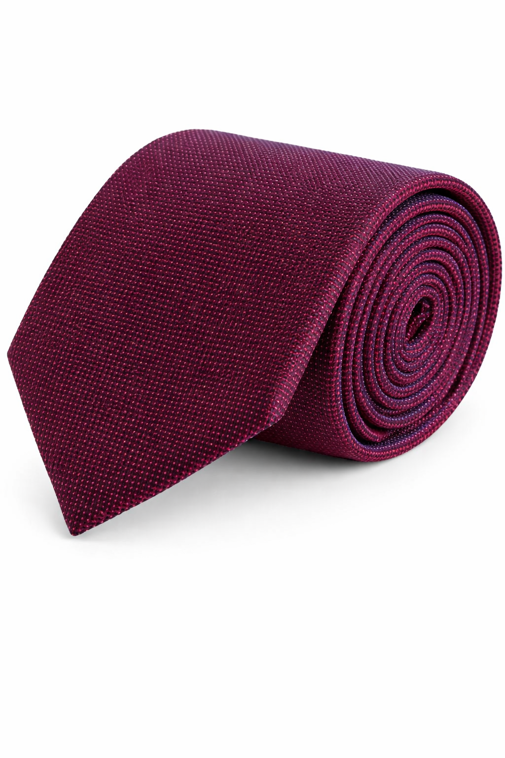 Stropdas zijde dot rood, elegante zijden stropdas met rood stipjespatroon, perfecte zakelijke uitstraling.