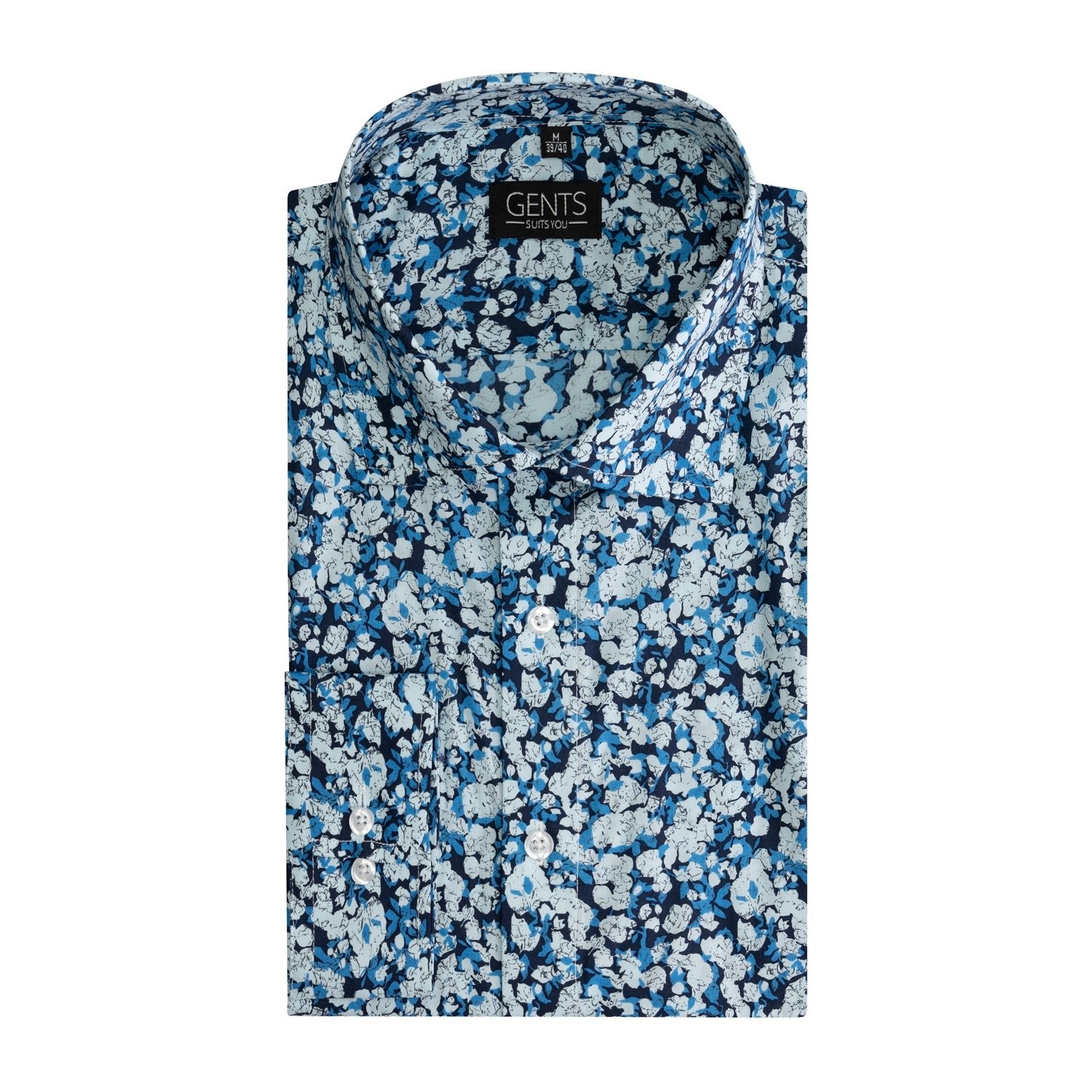 Fancy print blauw - Gents