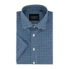 GENTS korte mouw ruit blauw - wit - Gents