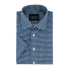 GENTS korte mouw ruit blauw - wit - Gents