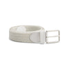 Gevlochten elastische riem wit - Gents