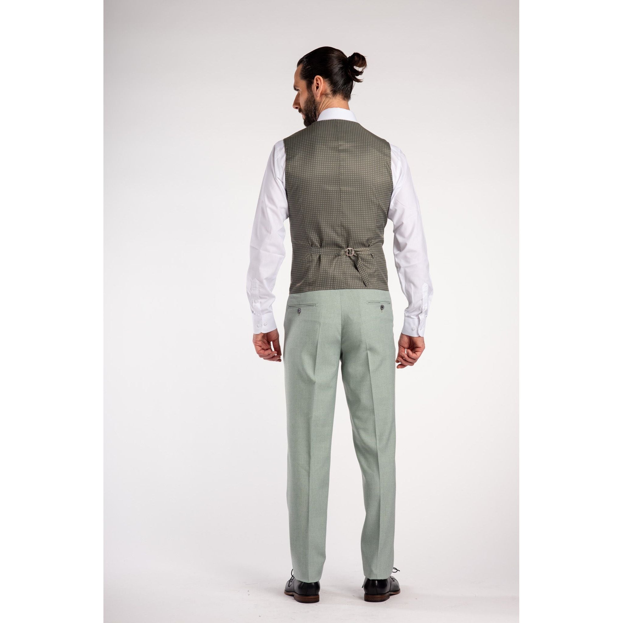 Gilet dusty groen - Gents