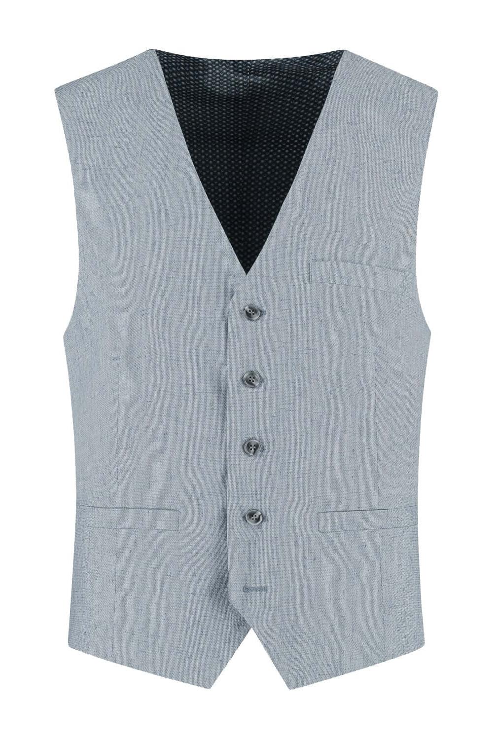 Pak linnenblend mistgroen 3-delig