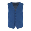 Gilet linnenlook blauw - Gents