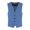 Gilet linnenlook staalblauw - Gents