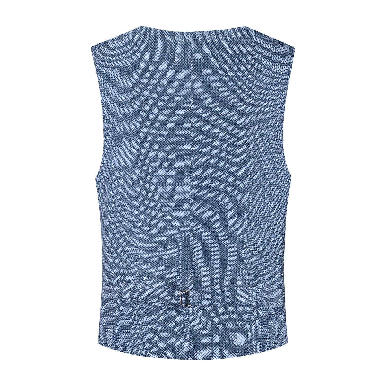 Gilet linnenlook staalblauw - Gents