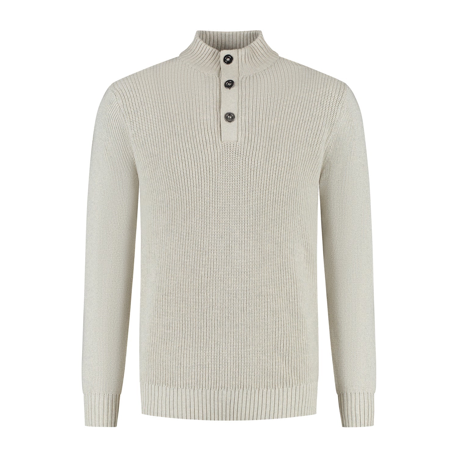 Half zip - knopen ecru - Gents