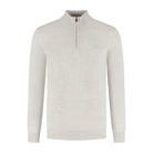 Halfzip merinoblend alugrey - Gents