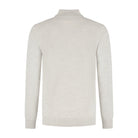 Halfzip merinoblend alugrey - Gents