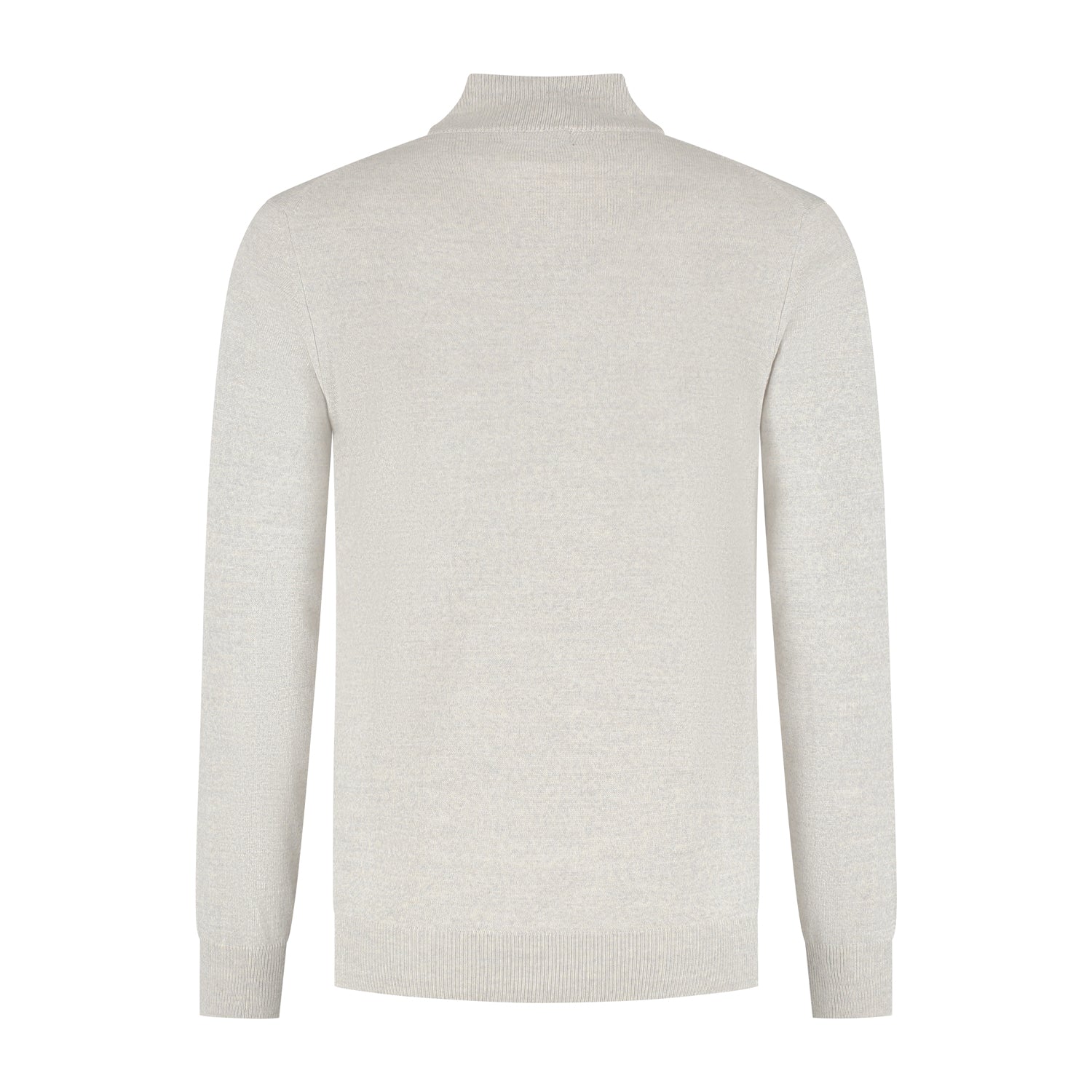 Halfzip merinoblend alugrey - Gents