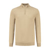 Halfzip merinoblend camel - Gents