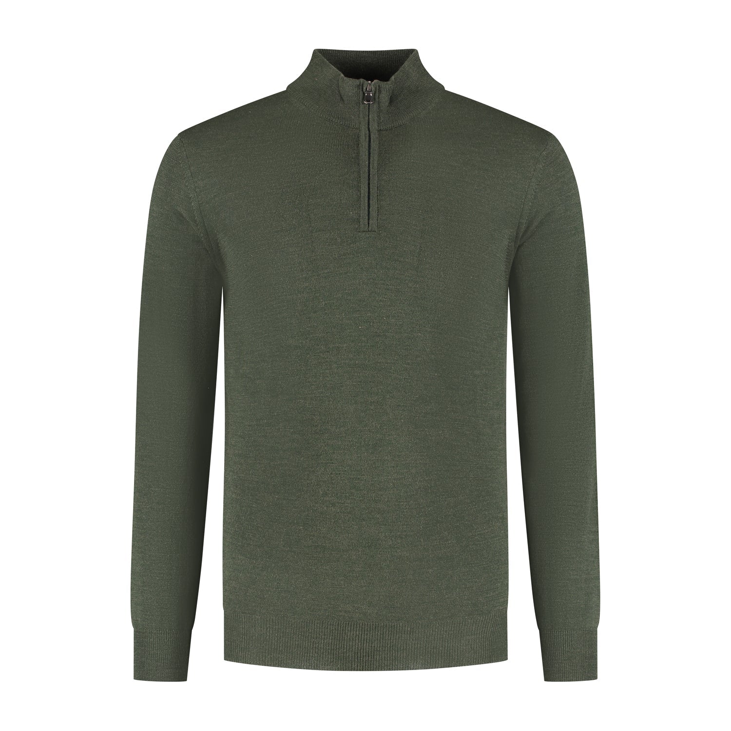Halfzip merinoblend forest - Gents