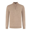 Halfzip merinoblend muskat - Gents